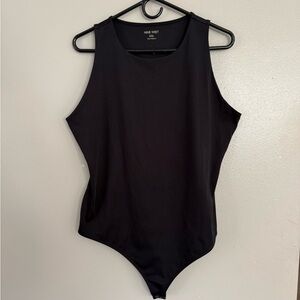 Nine West Black Sleeveless Bodysuit